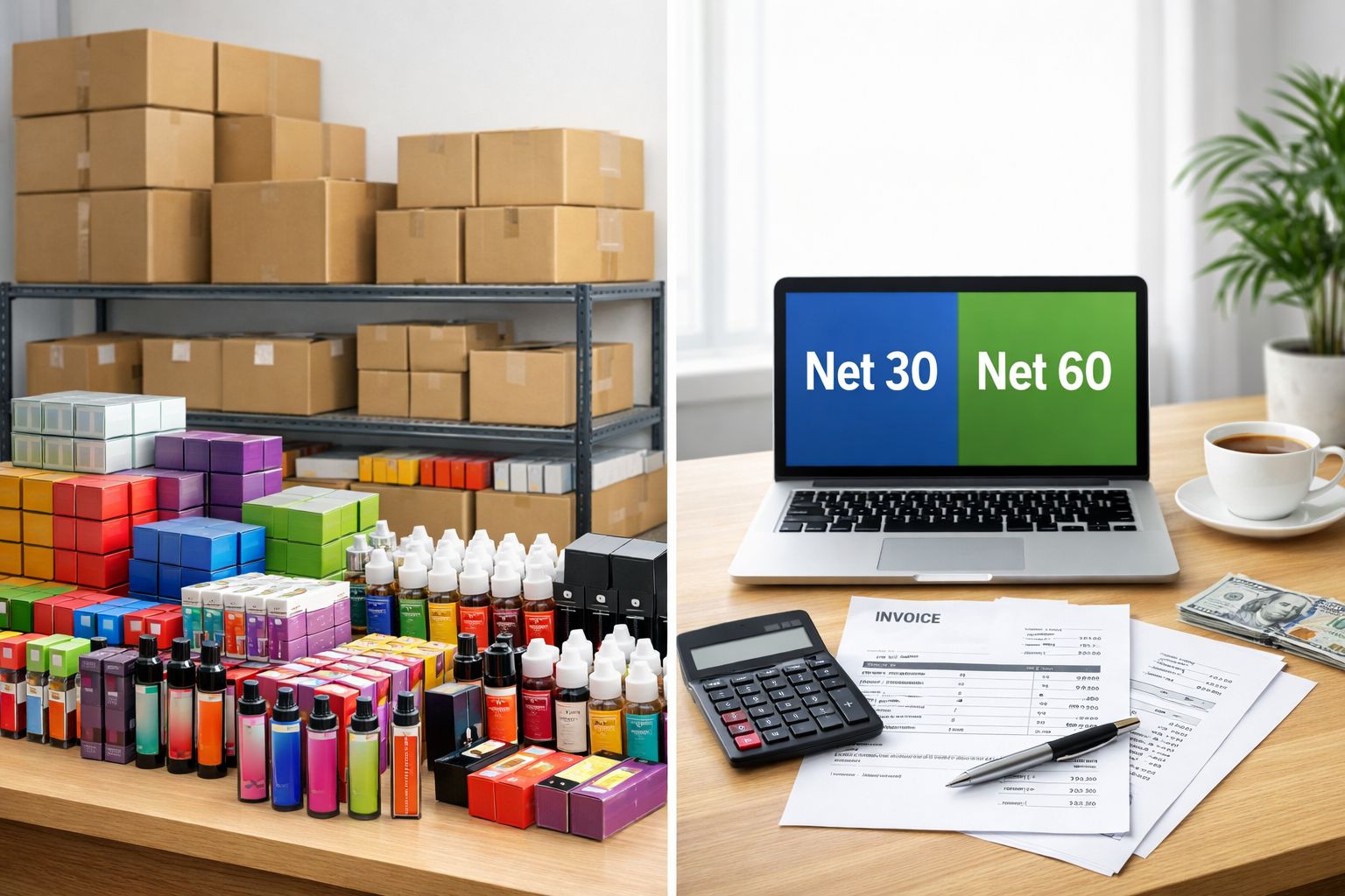 Wholesale Payment Terms for Vape Shops: Net 30, Net 60 & Financing Options