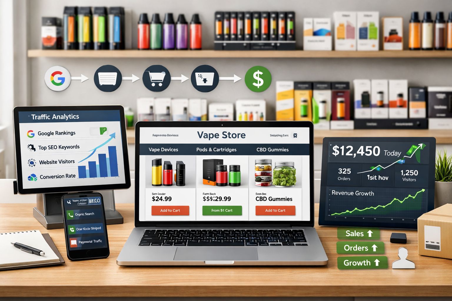 Vape shop payment processing solutions